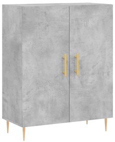 Armário alto 69,5x34x180 cm derivados de madeira cinza cimento