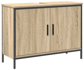 Conjunto de Móveis para Casa de Banho 3 Peças Madeira Sonoma Engenheir