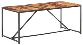 Mesa de jantar 180x90x76 cm madeira maciça