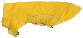 Capa de chuva para cães com tiras reflectoras amarelo S