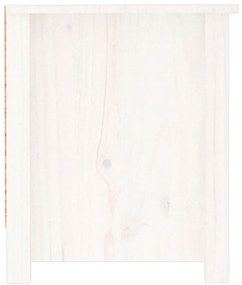 Sapateira 110x38x45,5 cm pinho maciço branco