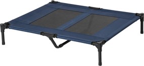 Cama Elevada para Animais, 92 x 76 x 18 cm, Tecido Microperfurado