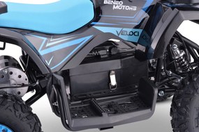 Moto 4 elétrica para crianças ATV Veloci 800W Azul