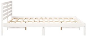 Estrutura da Cama com cabeceira Branco 150 x 200 cm