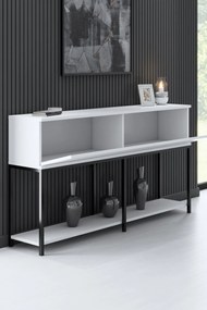 **** Console Lord – Preto/Branco – 150x80x30 cm

**