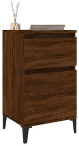 Mesas de cabeceira 2 pcs 40x35x70 cm cor carvalho castanho