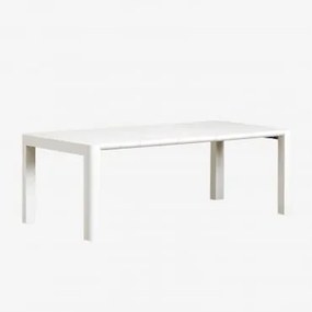 Mesa De Jantar Retangular Arnadine Gardénia Branco & 220 X 100 Cm - Sklum