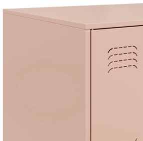 Aparador 99x39x73 cm aço rosa