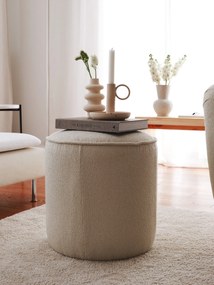 Pouffe Teddy – Creme – 43x45x43 cm