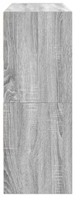 Sapateiras 2 pcs empilháveis 89,5x30x40 cm cinzento sonoma