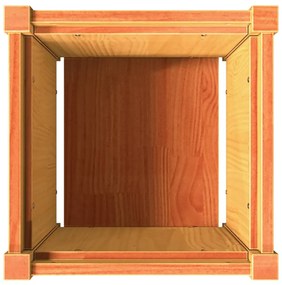 Vasos/floreiras de jardim 2 pcs pinho maciço castanho cera