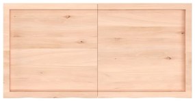 Prateleira de parede 120x60x(2-6)cm carvalho maciço não tratado