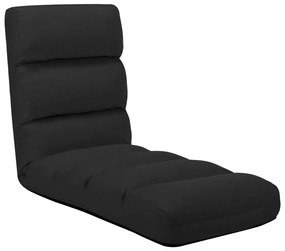 Colchão dobrável couro artificial preto