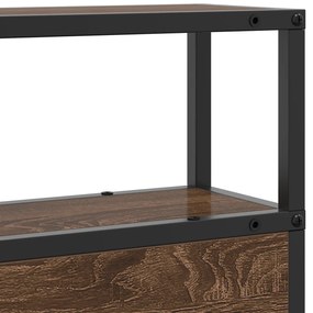 Cabeceira de armazenamento Carvalho castanho 120 cm