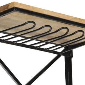Garrafeira trator 49x31x172 cm madeira mangueira áspera branco