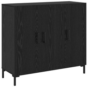 Buffet Preto 90 x 34 x 80 cm Madeira processada