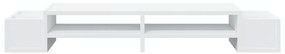 Suporte monitor arrumação 100x27x15cm derivados madeira branco