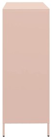 Aparador alto 101,5x39x103,5 cm aço rosa