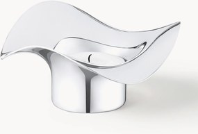 Castiçais em aço inoxidável com forma orgânica Cobra, conjunto de 2
