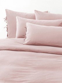 Capa de edredão em percal de algodão lavado Leonie