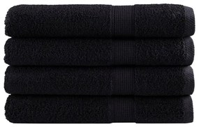 Toalhas premium SOLUND 4 pcs 100x200 cm 600 gsm preto