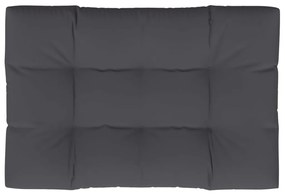 Almofadão para móveis de paletes 120x80x12 cm tecido antracite