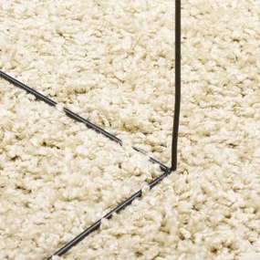 Tapete shaggy de pelo alto PAMPLONA 200x200 cm dourado