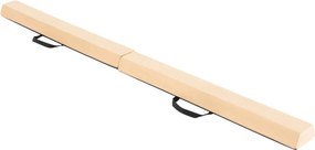 Barra de equilíbrio dobrável de 210 x 15 x 7 cm de ginástica de espuma com capa de camurça removível e fundo antiderrapante para crianças Amarela
