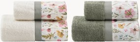 Conjunto de toalhas em algodão Jane, conjunto de 4