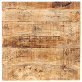 Mesa bistrô quadrada 60x60x75 cm madeira de mangueira áspera
