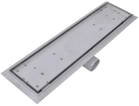 Dreno de chuveiro linear 2 pcs 530x140 mm aço inoxidável