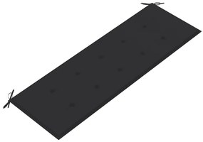 Banco de jardim empilhável c/ almofadão 159 cm teca maciça