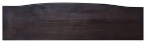 Mesa consola 120x30x75cm mogno maciço castanho café preto-claro