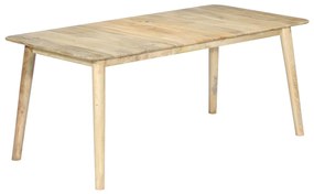 Mesa de jantar madeira de mangueira maciça 180x90x76 cm