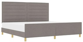 Cama vidaXL Taupe 200x200 cm Tecido