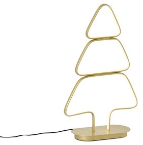 Candeeiro de Mesa de Natal Dourado Árvore de Natal Inclui LED - Arbre