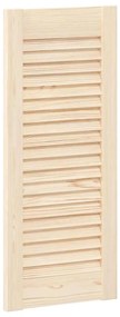 Portas de armário 2 pcs com design de persiana pinho maciço
