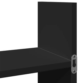Armário de parede 100x18x40 cm derivados de madeira preto