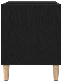 Armário de Registro vidaXL Carvalho Preto 84,5x38x48 cm Madeira de Eng