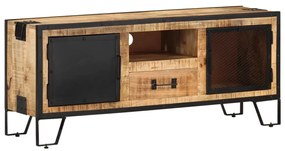Móvel de TV 110x31x46 cm madeira de mangueira áspera