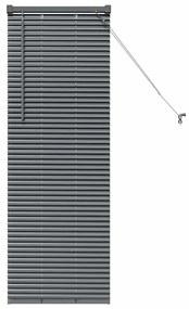 Persiana de Janela Cinzento-escuro 80 x 130 cm Alumínio