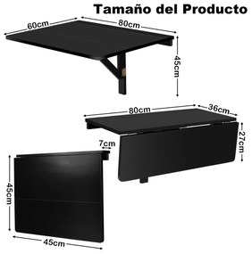 Secretária de Parede Dobrável "FlexDesk" – Escrivaninha Flutuante para