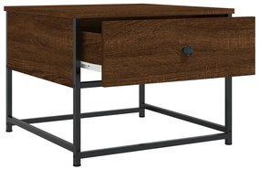 Mesa centro 51x51x40 cm derivados de madeira carvalho castanho