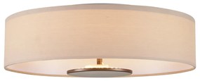 Plafon moderno branco com interior em bronze incluindo LED regulável em 3 níveis - Bredow Moderno