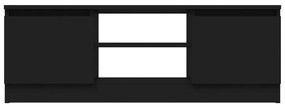 Móvel de TV com porta 102x30x36 cm preto