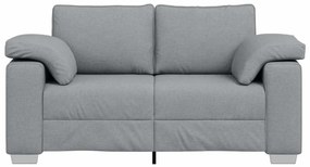 Sofá Loveseat Cinza-Claro 120 cm em tecido