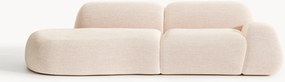 Chaise longue modular em bouclé Wolke (3 lugares)