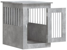 Móvel casota para cão derivados de madeira cinzento cimento