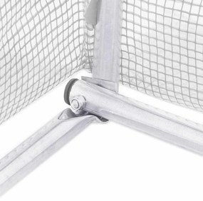 Estufa com estrutura de aço 6 m² 3x2x2 m branco