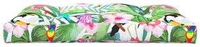 Almofadão para sofá de paletes 120x80x12cm tecido multicolorido